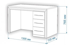 Стол компьютерный Нобиле СтЯ130+НСт130Д в Стрежевом - strezevoi.mebel24.online | фото 3