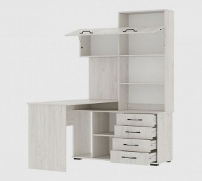Стол компьютерный "ПКС-11" ЛЕВЫЙ (дуб крафт белый) в Стрежевом - strezevoi.mebel24.online | фото 2