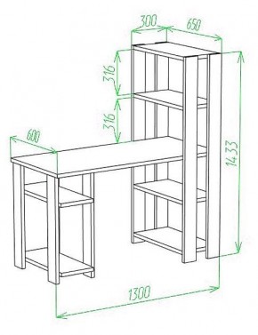 Стол компьютерный Slim СТН-145/130 в Стрежевом - strezevoi.mebel24.online | фото 2