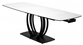 Стол MATERA 160 MARBLES KL-99 Белый мрамор матовый, итальянская керамика/ черный каркас, ®DISAUR в Стрежевом - strezevoi.mebel24.online | фото 8