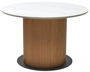 Стол MESA D120 цвет БЕЛЫЙ МРАМОР M326 / Каркас OAK, ®DISAUR в Стрежевом - strezevoi.mebel24.online | фото 9
