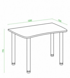 Стол офисный Домино Лайт СКЛ-Софт120МО в Стрежевом - strezevoi.mebel24.online | фото 3