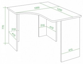 Стол письменный Домино Lite СКЛ-Угл120 в Стрежевом - strezevoi.mebel24.online | фото 2