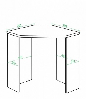 Стол письменный Домино Lite СКЛ-Угл70 в Стрежевом - strezevoi.mebel24.online | фото 2