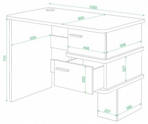 Стол письменный Домино СД-15 С в Стрежевом - strezevoi.mebel24.online | фото 2