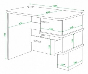 Стол письменный Домино СД-15С в Стрежевом - strezevoi.mebel24.online | фото 3