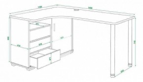Стол письменный Домино СР-145СМ в Стрежевом - strezevoi.mebel24.online | фото 5