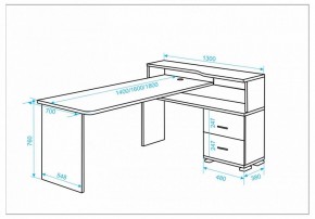 Стол письменный Домино СР-620/180 C в Стрежевом - strezevoi.mebel24.online | фото 2