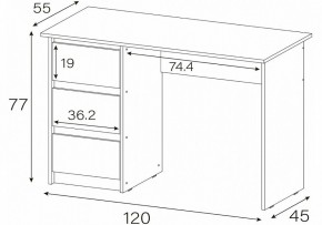 Стол письменный Идена в Стрежевом - strezevoi.mebel24.online | фото 4