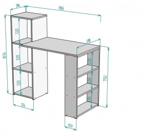 Стол письменный T109 в Стрежевом - strezevoi.mebel24.online | фото 2