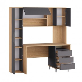 Стол рабочий 12.95 N Комфорт (Дуб сонома, Темно - серый U2601) в Стрежевом - strezevoi.mebel24.online | фото 2