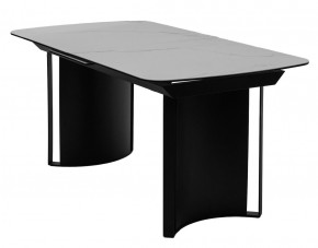 Стол RASMUS 160 TL-45 Белый мрамор, испанская керамика / черный каркас, ®DISAUR в Стрежевом - strezevoi.mebel24.online | фото 1
