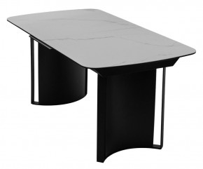 Стол RASMUS 160 TL-45 Белый мрамор, испанская керамика / черный каркас, ®DISAUR в Стрежевом - strezevoi.mebel24.online | фото 3