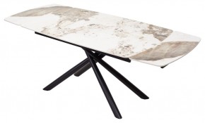 Стол RIVOLI 140 GLOSS LUXURY PANDORA SOLID CERAMIC / BLACK, ®DISAUR в Стрежевом - strezevoi.mebel24.online | фото 2