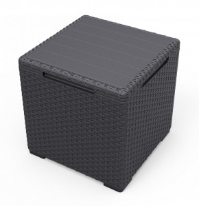 Стол с функцией хранения Виго (Vigo storage box) графит в Стрежевом - strezevoi.mebel24.online | фото 2