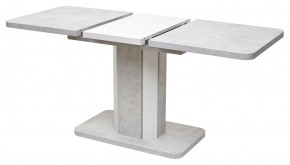 Стол STORK 120 Белый бетон/ Белый М-City в Стрежевом - strezevoi.mebel24.online | фото 3
