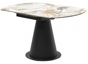 Стол TERAMO 135 GLOSS GRAND JADE SOLID CERAMIC, керамика, поворотн.механизм / Черный каркас, ®DISAUR в Стрежевом - strezevoi.mebel24.online | фото 10