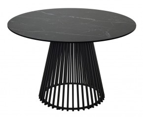 Стол TERNI 120 MATT BLACK MARBLE SOLID CERAMIC Черный мрамор матовый, керамика /Черн.каркас, ®DISAUR в Стрежевом - strezevoi.mebel24.online | фото 8