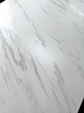 Стол VASTO 180 MARBLES KL-99 Белый мрамор матовый, итальянская керамика/ черный каркас, ®DISAUR в Стрежевом - strezevoi.mebel24.online | фото 3