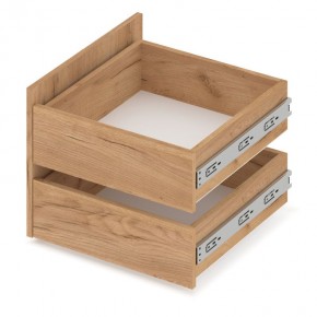 СТОУН С32 Шкаф 3-х створчатый с ящиками (золотой дуб/графит) в Стрежевом - strezevoi.mebel24.online | фото 5