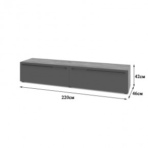 СТОУН С72 Тумба ТВ (золотой дуб/графит) в Стрежевом - strezevoi.mebel24.online | фото 2