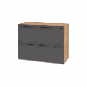 СТОУН С81 Комод (золотой дуб/графит) в Стрежевом - strezevoi.mebel24.online | фото 1