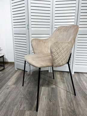 Стул AMARETTO VBP206 античный светло-бежевый, велюр без пальчикового эффекта /черный каркас, М-City в Стрежевом - strezevoi.mebel24.online | фото 7