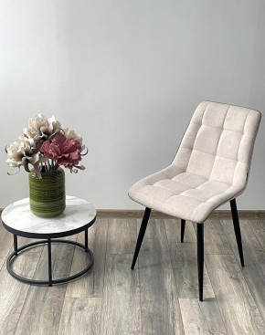 Стул CHIC HE622-01/ HE622-05 топленое молоко, ткань/ черный каркас М-City в Стрежевом - strezevoi.mebel24.online | фото 3
