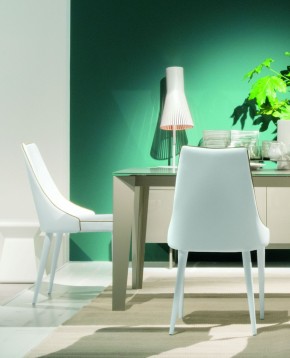 Стул CLARA 40.11 (TR505 white with sand cordonet, экокожа) в Стрежевом - strezevoi.mebel24.online | фото 2