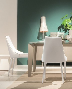 Стул CLARA 40.11 (TR505 white with sand cordonet, экокожа) в Стрежевом - strezevoi.mebel24.online | фото 3