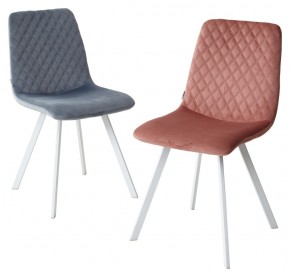 Стул DAIQUIRI BLUVEL-52 PINK / белый каркас, велюр М-City в Стрежевом - strezevoi.mebel24.online | фото 2