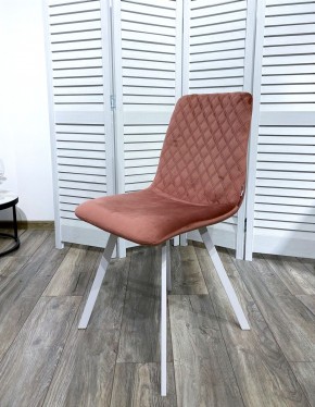 Стул DAIQUIRI BLUVEL-52 PINK / белый каркас, велюр М-City в Стрежевом - strezevoi.mebel24.online | фото 7