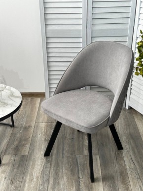 Стул DUNA 360 град. поворот. B22 Серый, велюр / черный каркас, М-City в Стрежевом - strezevoi.mebel24.online | фото 8