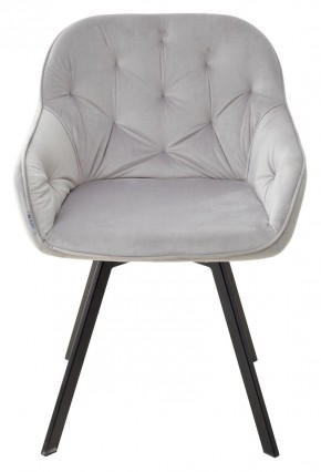 Стул GALE 360 град. поворот. BLUVEL-03 LIGHT GREY, велюр/ черный каркас, М-City в Стрежевом - strezevoi.mebel24.online | фото 3