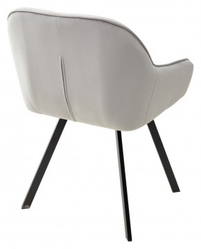 Стул GALE 360 град. поворот. BLUVEL-03 LIGHT GREY, велюр/ черный каркас, М-City в Стрежевом - strezevoi.mebel24.online | фото 4