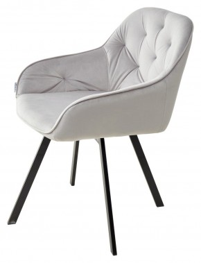 Стул GALE 360 град. поворот. BLUVEL-03 LIGHT GREY, велюр/ черный каркас, М-City в Стрежевом - strezevoi.mebel24.online | фото 5