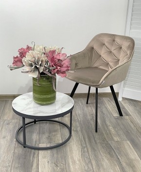 Стул GALE 360 град. поворот. BLUVEL-40 BEIGE, велюр/ черный каркас, М-City в Стрежевом - strezevoi.mebel24.online | фото 2