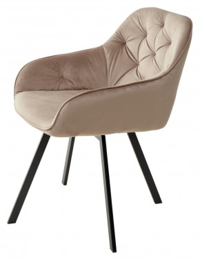 Стул GALE 360 град. поворот. BLUVEL-40 BEIGE, велюр/ черный каркас, М-City в Стрежевом - strezevoi.mebel24.online | фото 5