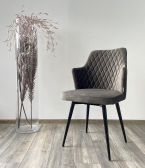 Стул HERMAN 360 град. ГРАФИТ #14, велюр / черный каркас М-City в Стрежевом - strezevoi.mebel24.online | фото 2