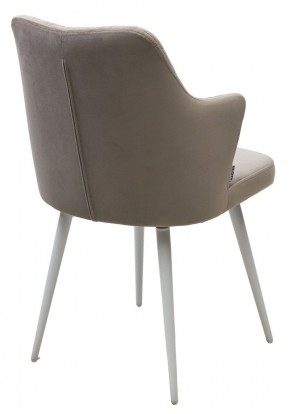Стул HERMAN 360 град. ЛАТТЕ #25, велюр / белый каркас М-City в Стрежевом - strezevoi.mebel24.online | фото 5