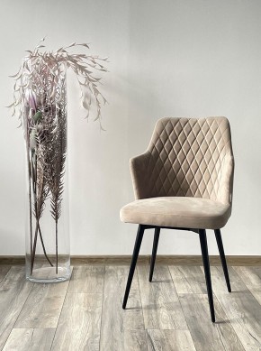 Стул HERMAN 360 град. ЛАТТЕ #25, велюр / черный каркас М-City в Стрежевом - strezevoi.mebel24.online | фото 3