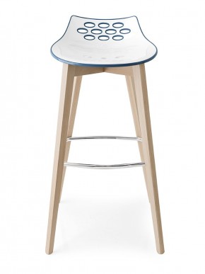 Стул JAM W CB/1487, ash.P12 smoke/ P799-P12P WHITE/ GLOSSY SKY BLUE в Стрежевом - strezevoi.mebel24.online | фото