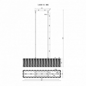 Светильник на штанге iLamp Panorama L4688-91 MBK в Стрежевом - strezevoi.mebel24.online | фото 2