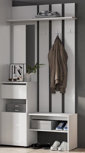 Токио Вешалка с зеркалом в Стрежевом - strezevoi.mebel24.online | фото 4