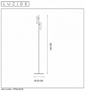 Торшер Lucide Philon 79781/10/30 в Стрежевом - strezevoi.mebel24.online | фото 4