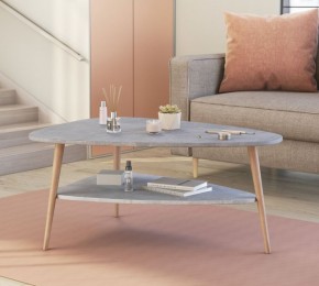 ТРИО Стол журнальный (бетон) в Стрежевом - strezevoi.mebel24.online | фото