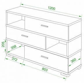 Тумба комбинированная Домино СБ-40/3-ПВК в Стрежевом - strezevoi.mebel24.online | фото 2