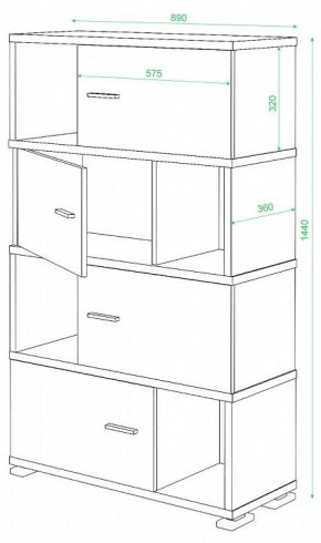 Тумба комбинированная СБ-30/4 в Стрежевом - strezevoi.mebel24.online | фото 2