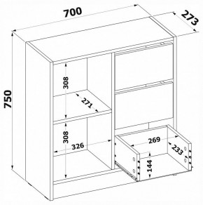 Тумба комбинированная Т-1 в Стрежевом - strezevoi.mebel24.online | фото 4