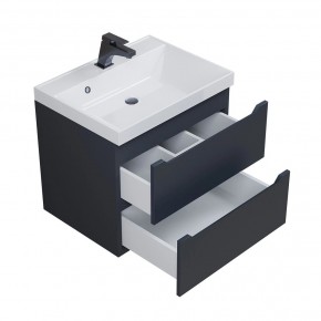 Тумба под раковину Uperwood Tanos 60 см, подвесная, черная матовая в Стрежевом - strezevoi.mebel24.online | фото 8